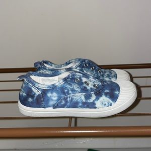 Cat & Jack Blue Tye Dye Low Top Sneaker Toddler Size 10